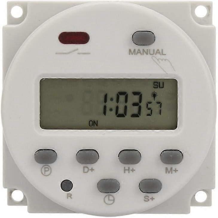 Mini Programmable Timer Switch, 1 Second To 168 Hours, Electronic Automatic Time Control Device, 5V 12V 24V 110V 220V, Digital Wall/On Timer (12V Dc)