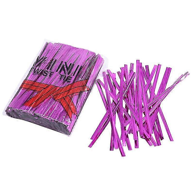 800pcs Multicolor Wire Metallic Twist Ties For Party Candy Bag Packaging Cello Bags Ligation Lollipop Dessert Sealing Twist Tie
