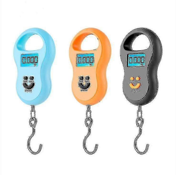 50kg Hanging Scale Portable Dial Scale Lcd Digital Weight Electronic Scaleblue