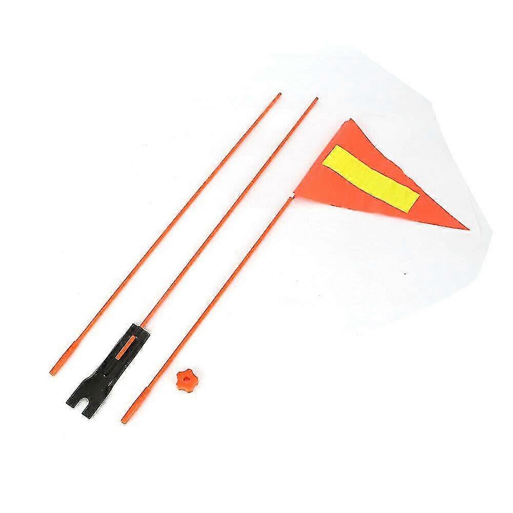 Lot De 4 Drapeaux De Sécurité Orange Réfléchissants – 46x46 Cm – Avec 12 Attaches – Pour Camion, Remorque - 6