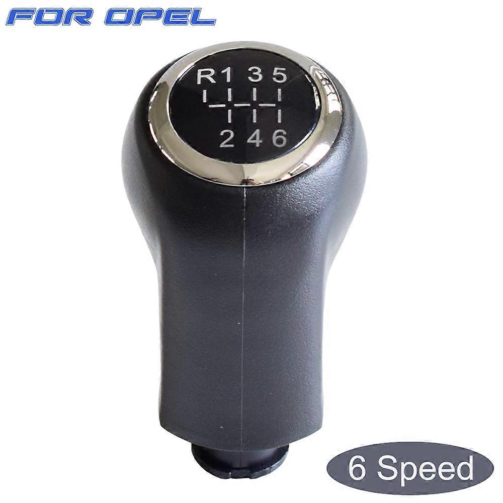 Car Gear Shift Knob For VAUXHALL For OPEL ASTRA H III ZAFIRA B 5/6 Speed Manual Gear Stick Shift Knob Lever Chrome-5 Speed