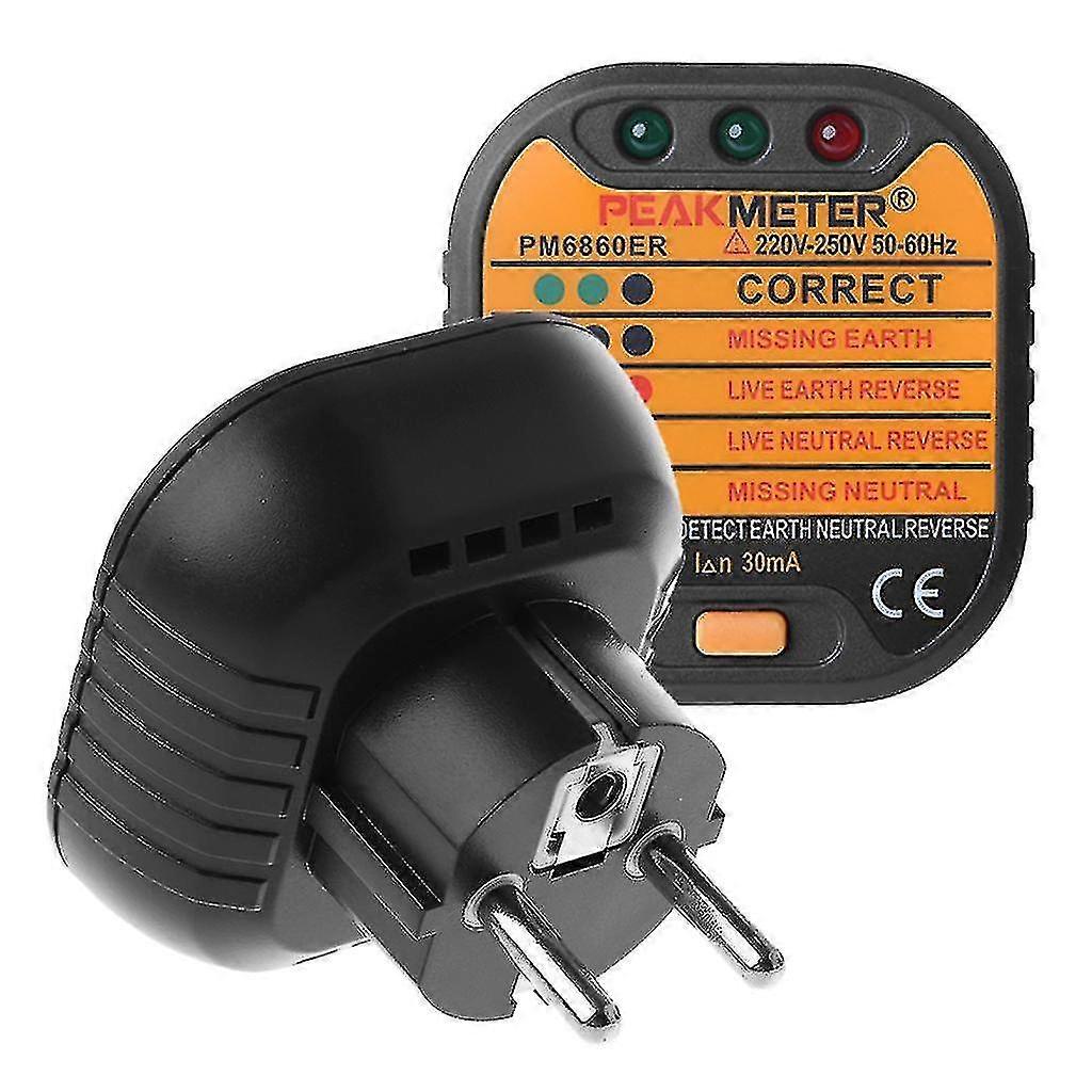 Power Socket Outlet Tester Automatic Polarity Checker Plug Us/uk/ue 110/230v New