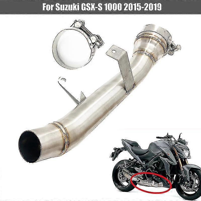 Για Suzuki GSX-S1000 GSX-S1000F GSXS1000 S1000F 2015 2016 2017 2018 2019 Σωλήνας εξάτμισης Decat Race Eliminator από ανοξείδωτο ατσάλι