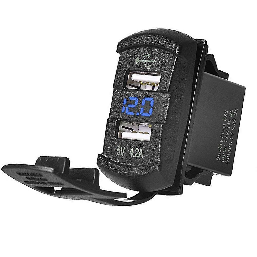 5V 42A Universal LED Car Charger Dual USB Switch For Can-AM Maverick X3 for Polaris RZR 1000 800 900 xp Ranger for Boat UTV ATV