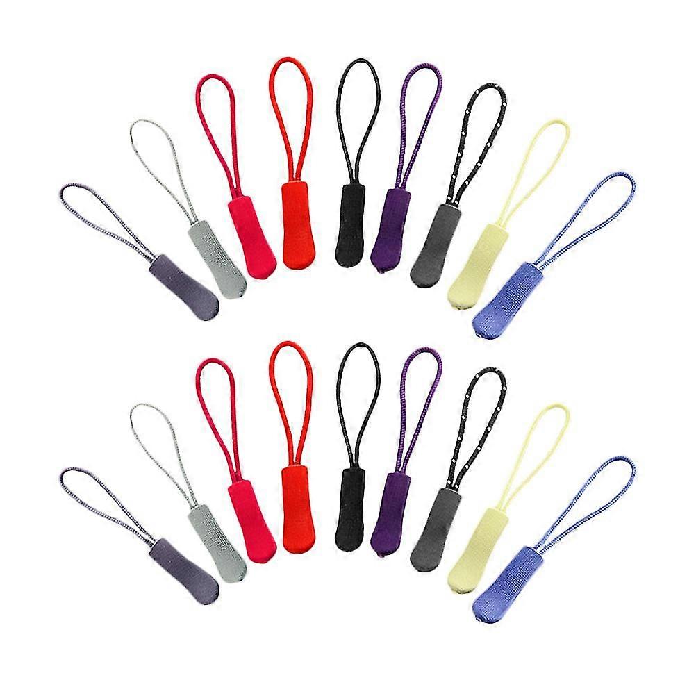 60pcs Zipper Head Puller Replacement Zipper Tail Rope Zipper Tags Handle