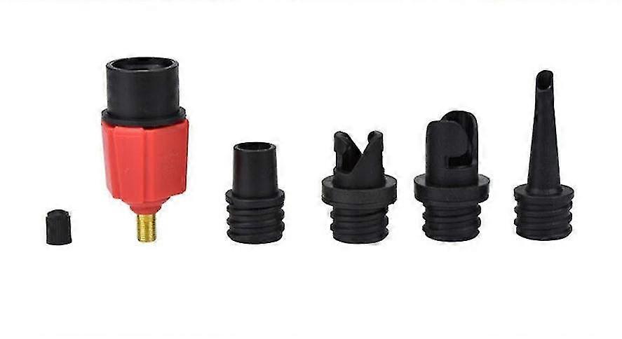 Sup Air Pump Adapter Inflatable Paddle Rubber Boat Kayak Air Valve Adaptor Tire Compressor Converter 4 Nozzle