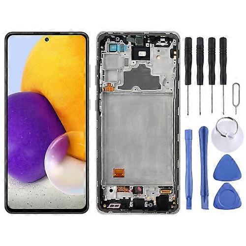 ORIG Super AMOLED LCD Screen for Samsung Galaxy A72 SM-A725(4G Version) Digitizer Full Assembly With Frame