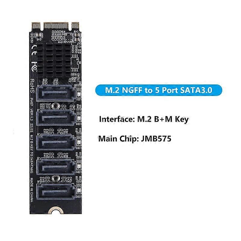 2In1 B+M Key M.2 SSD to 2.5 SATA Adapter Card for M2 NGFF SATA3