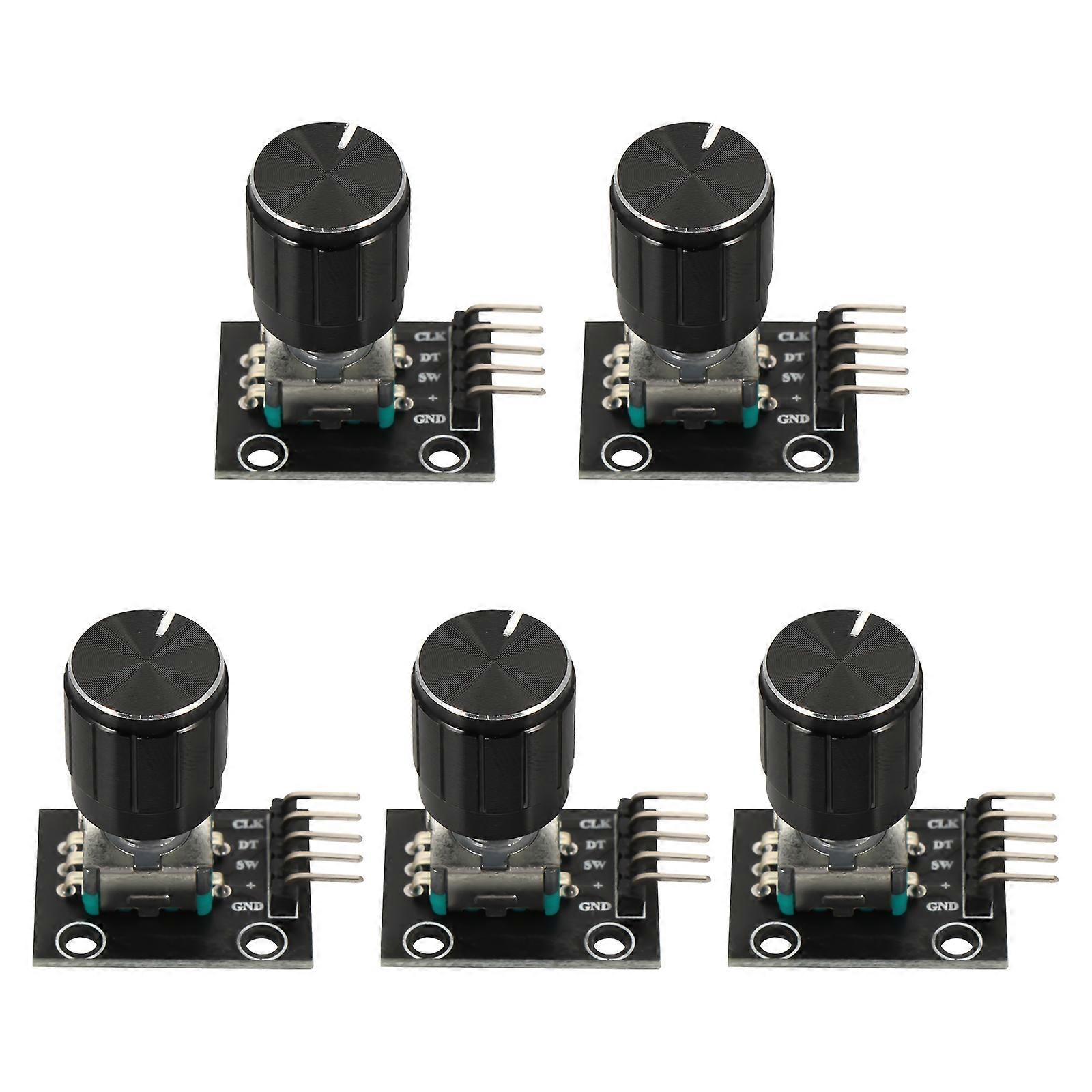 5 Pcs Rotary Encoder Modul mit Potentiometer Drehknopf Elektrische Teile