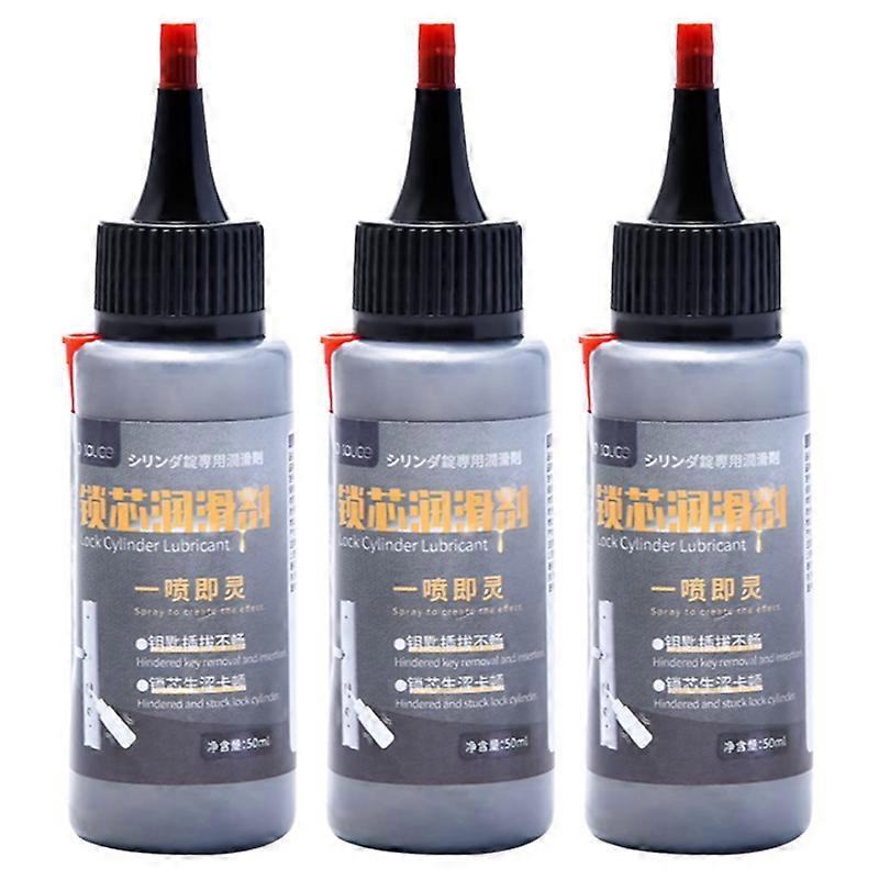 3Pcs Graphite Fine Powder Lubricant For Lock Cylinder Car Random Padlock