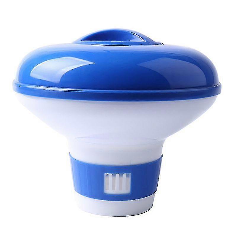 Swimming Pool Chemical Floater Chlorine Bromine Tablets Floating Dispenser Applicator Spa Hot Tub(1pcs,blue)