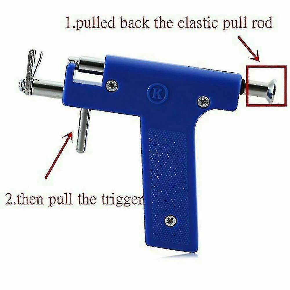 Ear Nose Navel Body Piercing Gun Tools Kits Machine With 98pcs Studs