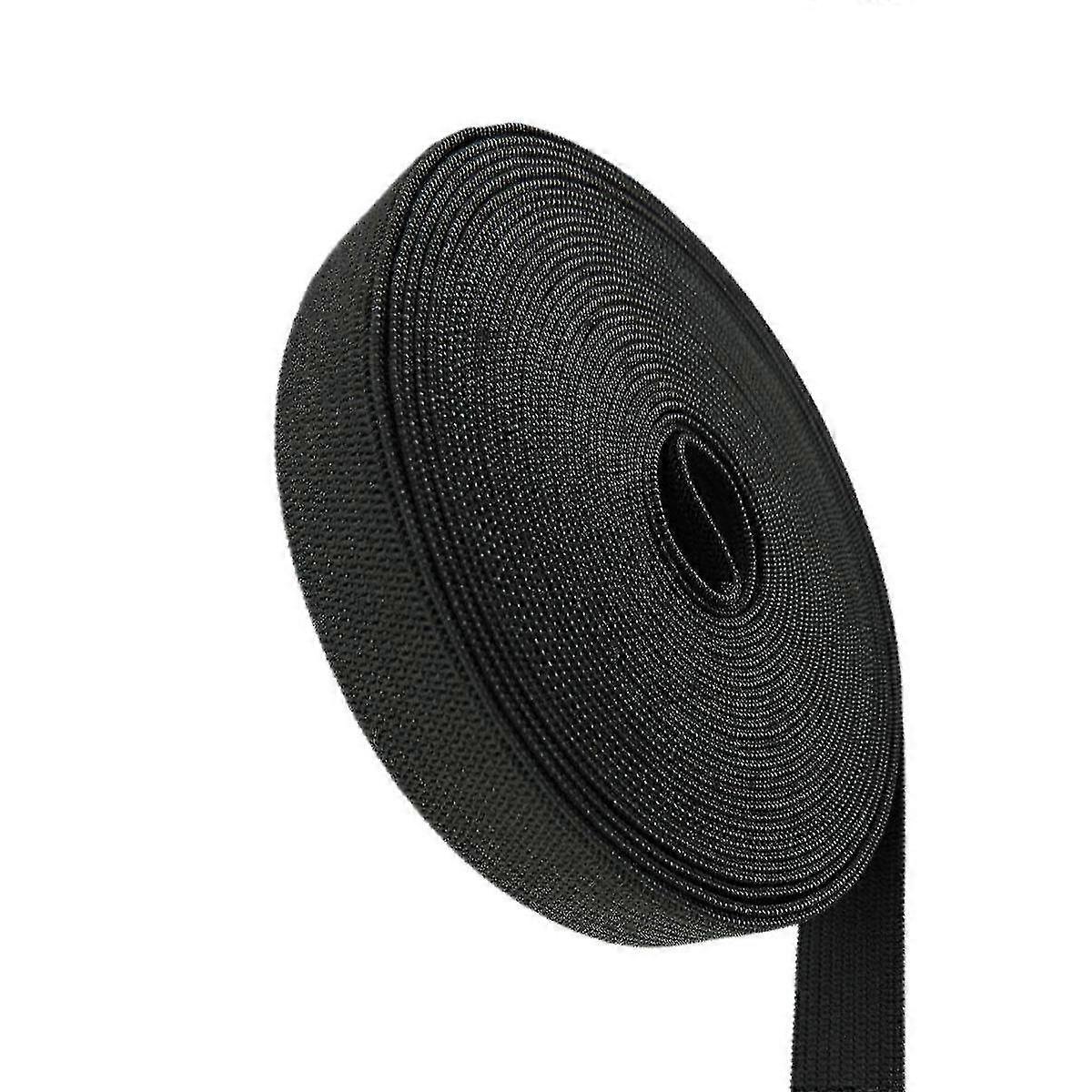Black Long Flat Elastic Bands