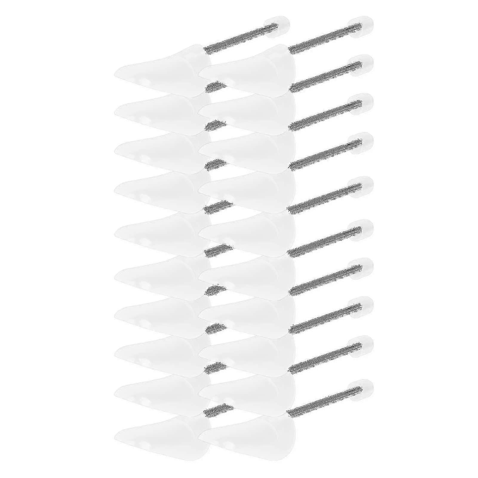 10 Pair Shoe Trees Plastic Shoe Stretchers Transparent Shoe Shaper With Spiral Spring