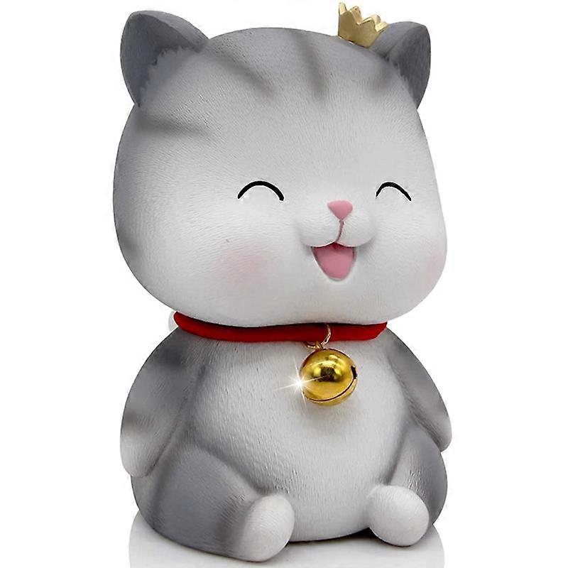 Cute Cat Decorative Saving Bank,Home Decoration Coin Bank,Eyes Closed