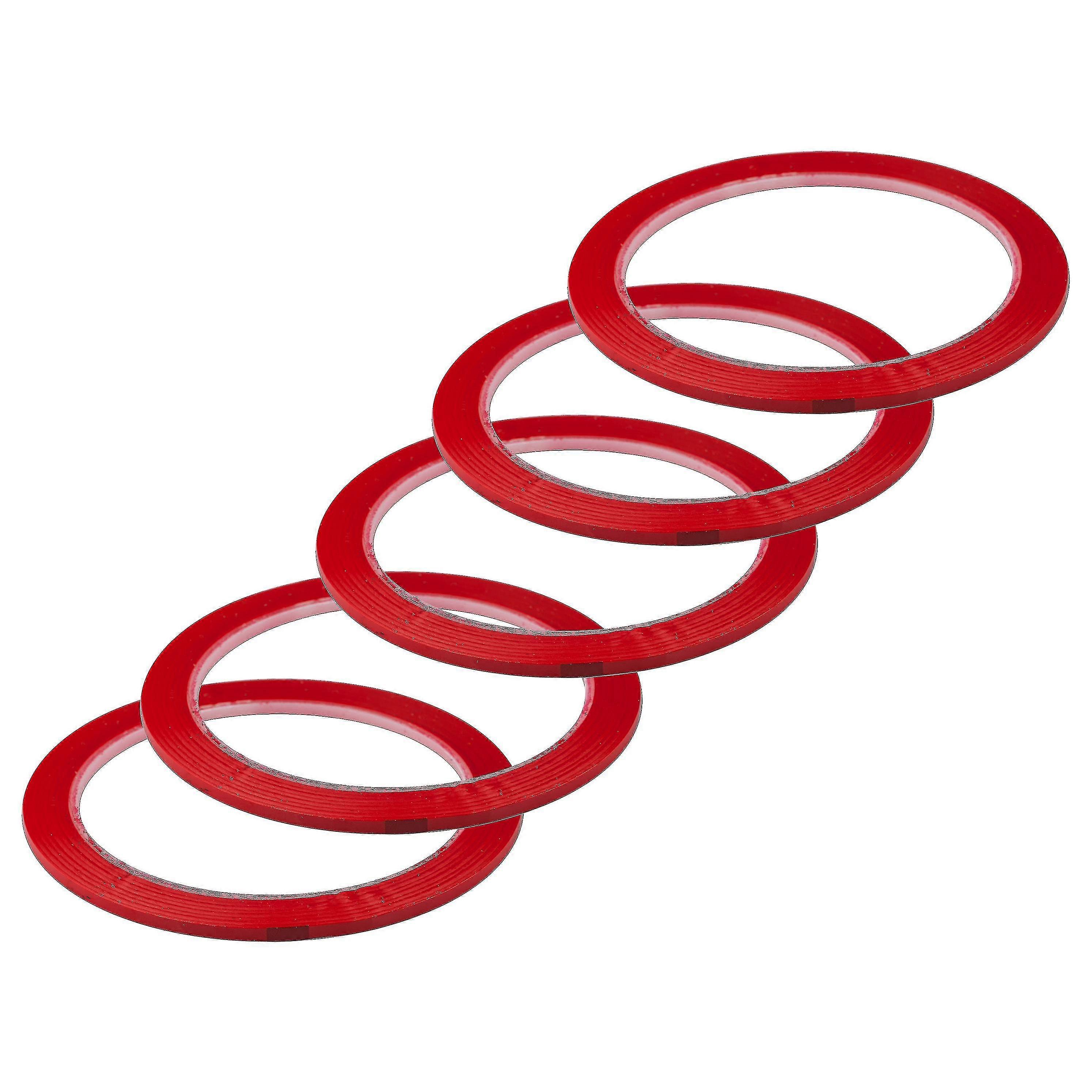 Pack Of 5 Whiteboard Tapes3mm X 40m Self Adhesivespool Rolls For Gridding And Markingred