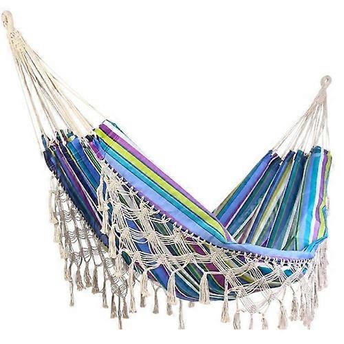 Outdoor Camping Hammock Tassel Polyester Cloth Hammock