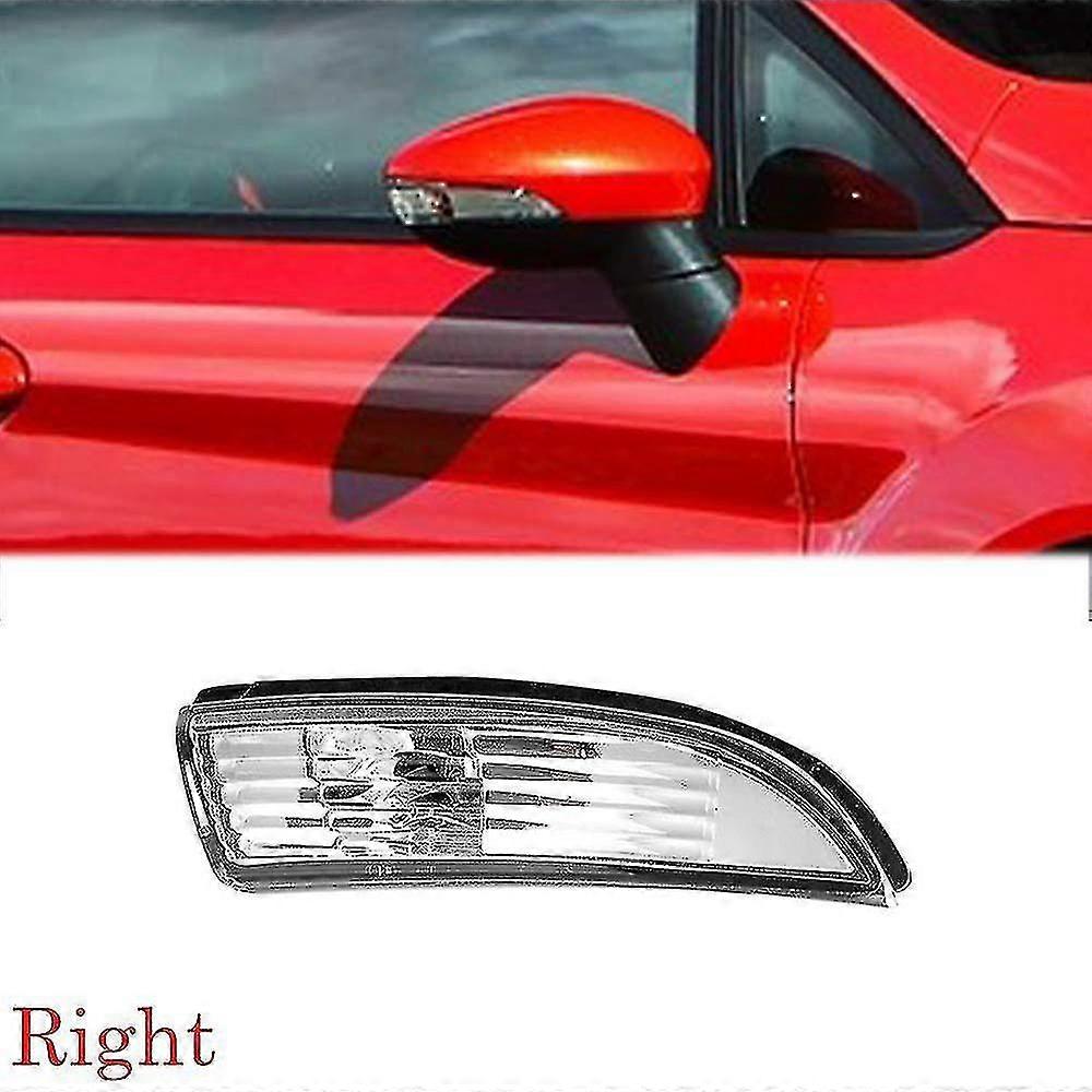 White Right Reversing Mirror Steering Lamp For 2008-2016 Ford Fiesta