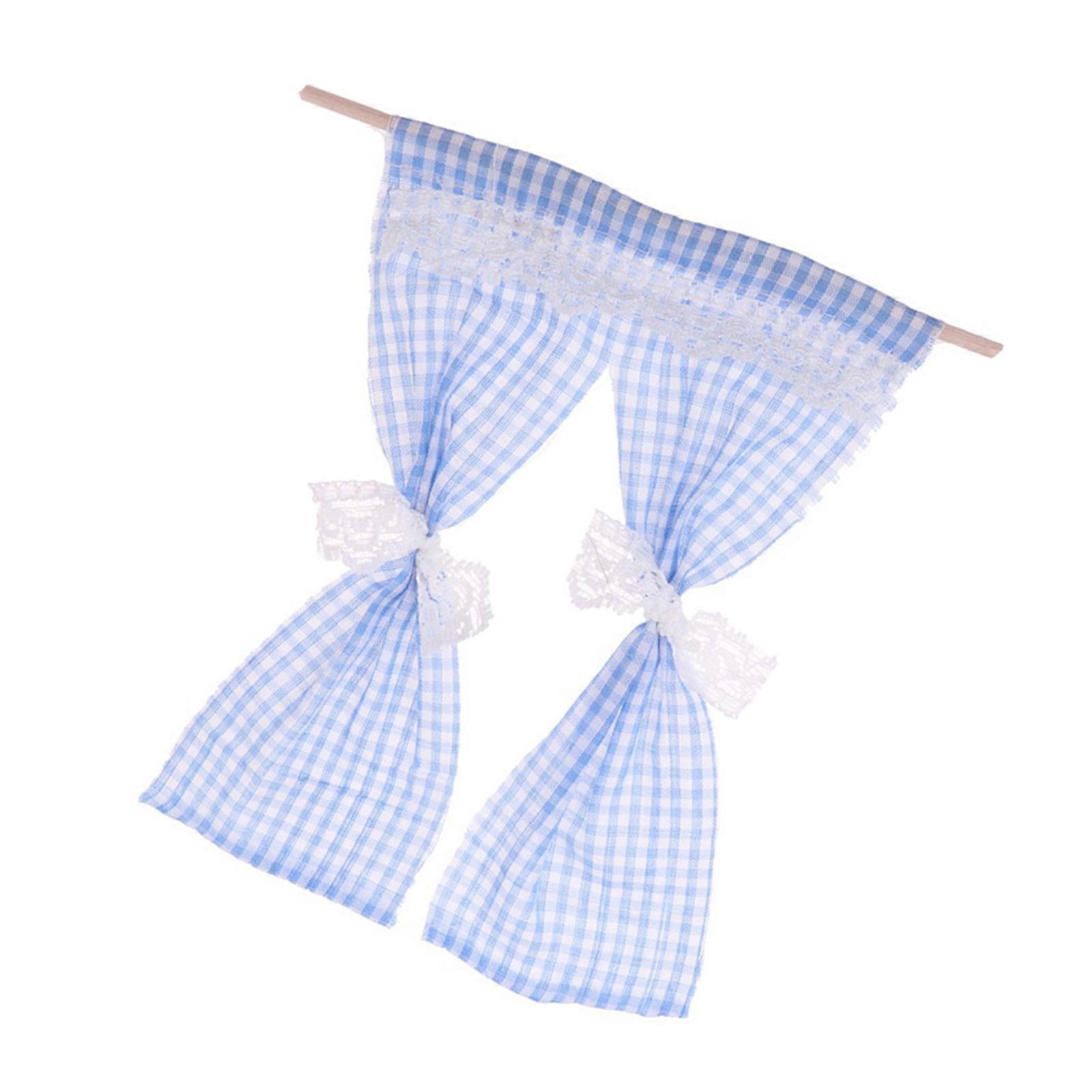 Miniature Lace Curtain Various Colors Excellent Workmanship Cotton Cloth Mini Tie Back Floral Curtains for Family