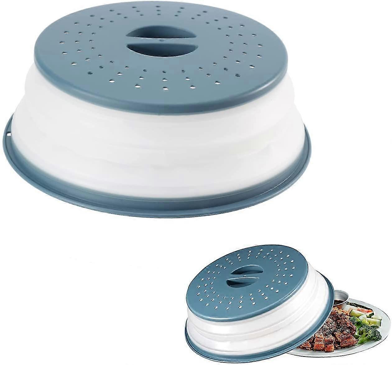 Microwave Folding Lid, Microwave Plate Lid, Food Warming Lid Prevents Microwave Food Splatter With Steam Hole, Bap Free
