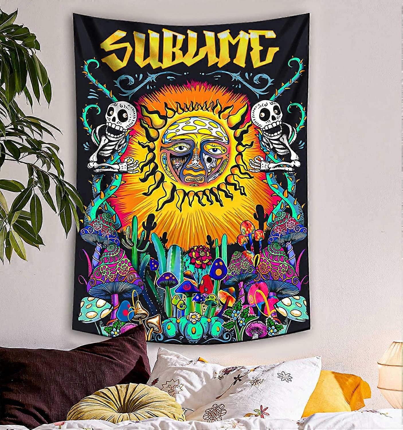 Psychedelic Sublime Sun Tapestry Wall Hanging
