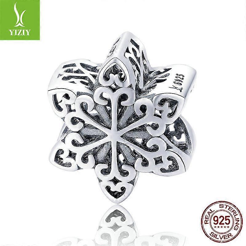 Sterling Silver Charm Elegant Snowflake