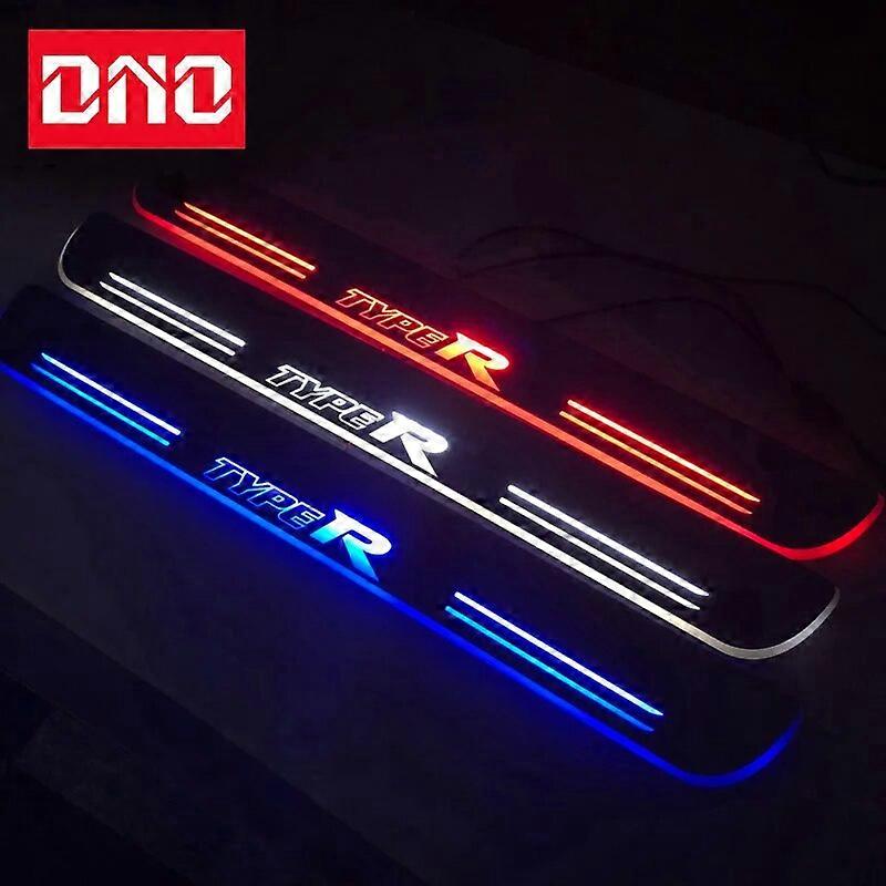 Trim Pedal LED 12V Car Light Door Sill Scuff Plate Pathway Dynamic Streamer Welcome Lamp For Honda Civic Type R 2016 - 2020