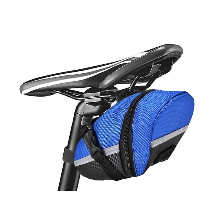 sac de siège de vélo bleu