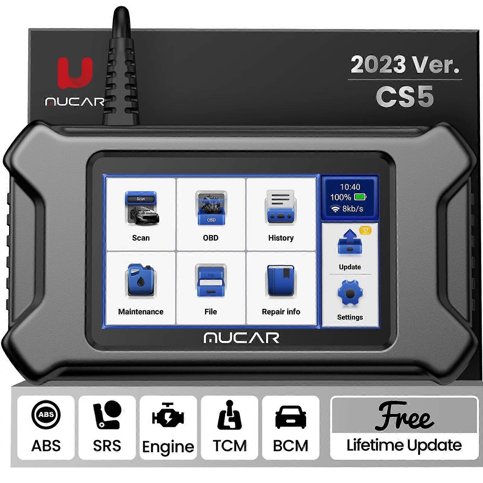 CS5 OBD2 Scanner Car Diagnostic Tools Automotivo OBD Scanner Best Auto Diagnosis Tool Code Reader 5 Systems Lifetime Free