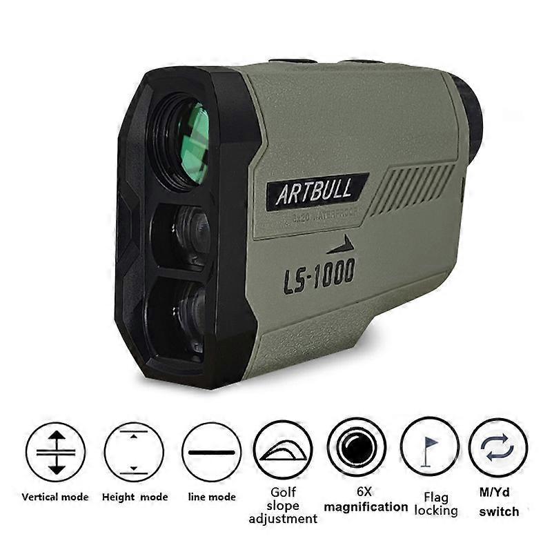Golf Laser Rangefinder for Hunting Flag-Lock Slope Pin Laser Distance Meter Telescope 1000m 650m
