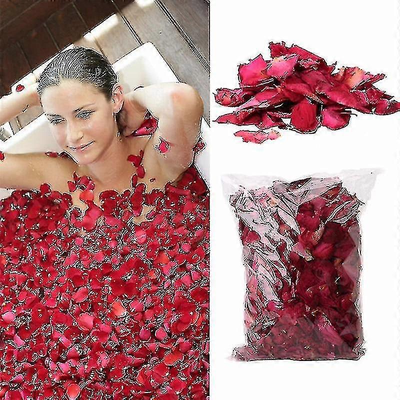 3 pack tørket rose blomst kronblader for bad spa og bleking dusj