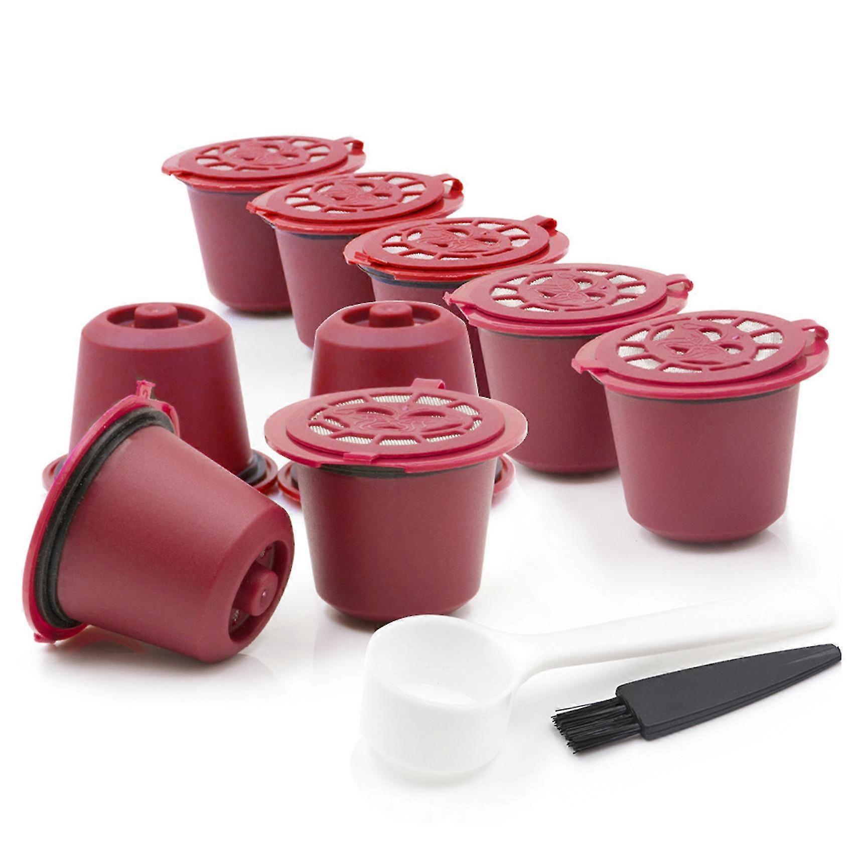 Coffee Capsule Refillable Coffee Capsule Filter Cup For Machine Capsule Filter Cups Spoon Brush -re