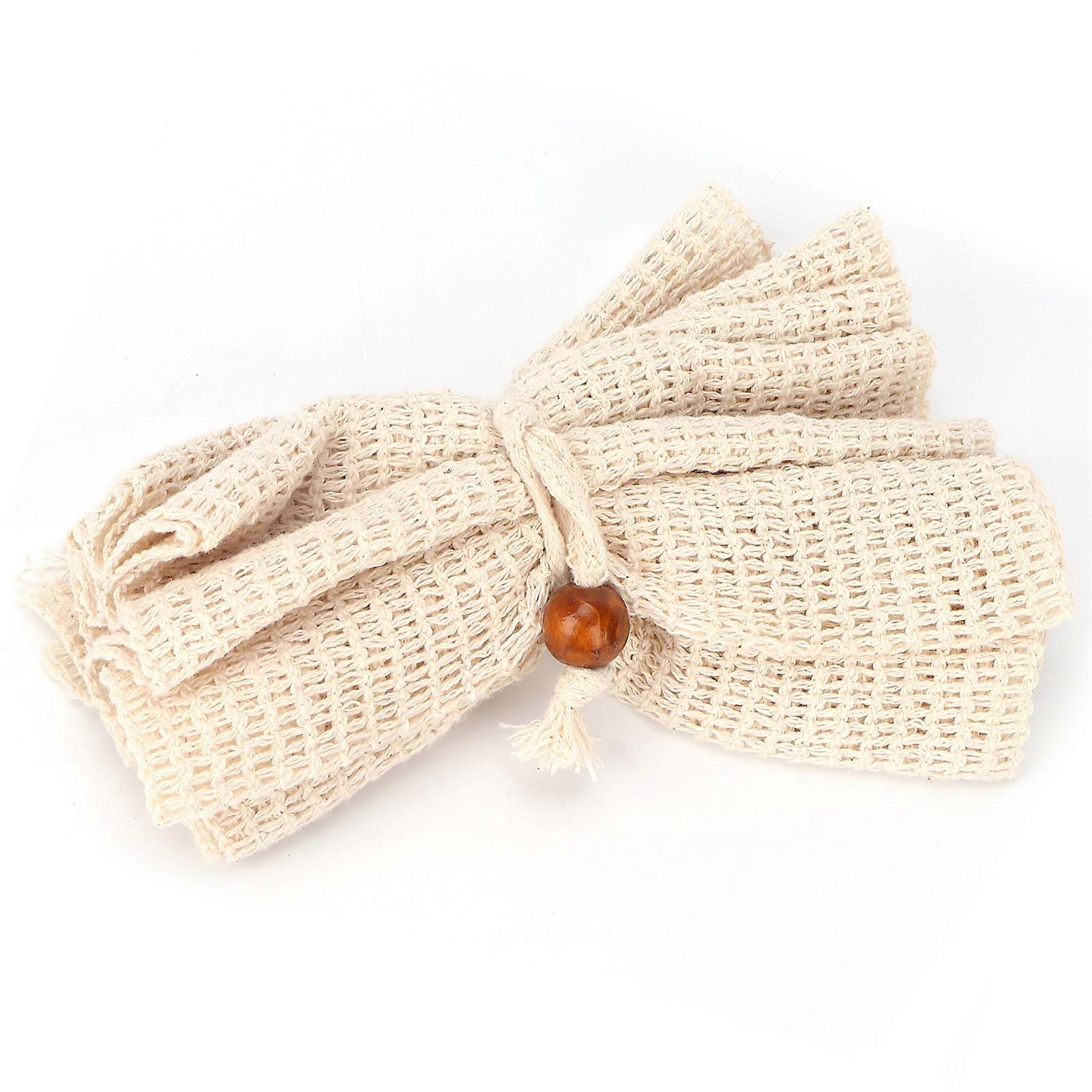Soft Ramie Mesh Shower Sponge Home Travel Portable Bath Foaming Exfoliating Body Scrubber Puff