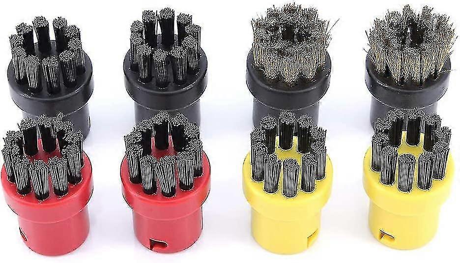 Set Of 8 Steam Cleaning Brushes For Krcher Sc1 Sc2 Ctk10 Sc3 Sc4 Sc5 Sc7