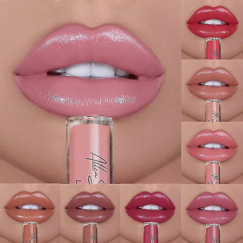 EVAGO 12 Color Cream Texture Lipstick Waterproof Long Lasting Easy To Color Smooth Gloss Lip Glaze