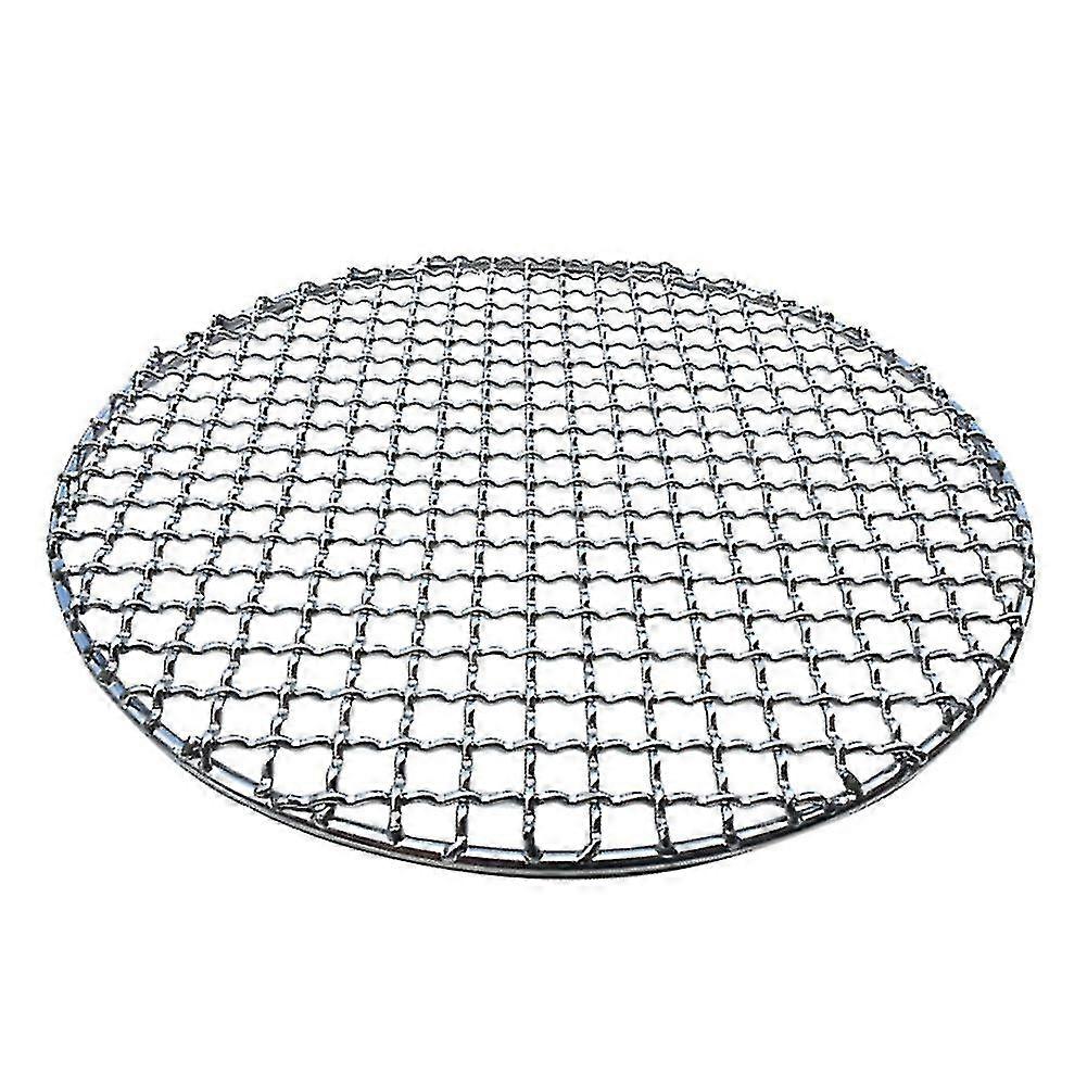 Rotund din oțel inoxidabil Bbq Grill Friptură Mesh Net non-stick gratar pan de copt