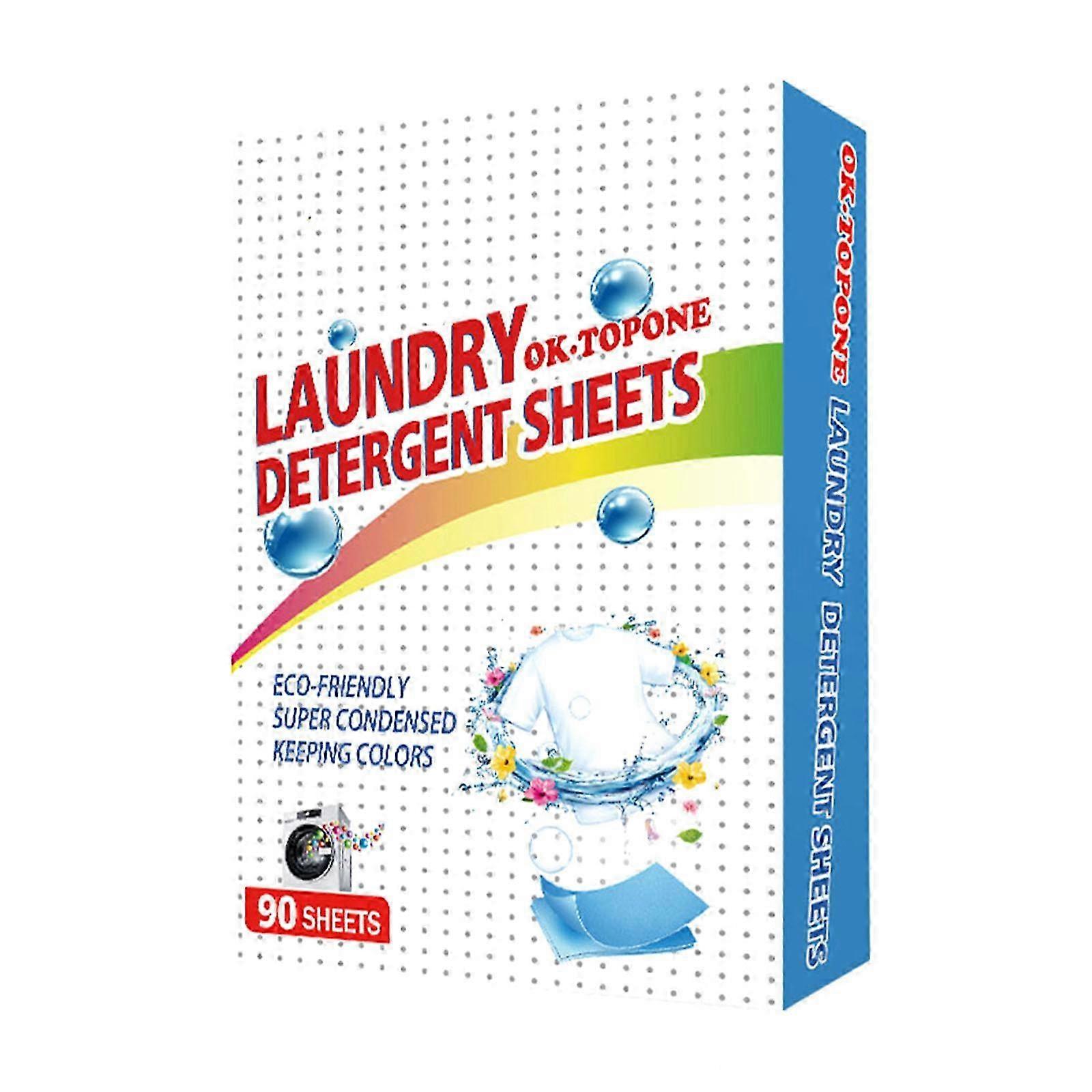 Laundry Detergent Sheets 1 Pack 90 Sheet Inside Fresh Scent Strips Pacs
