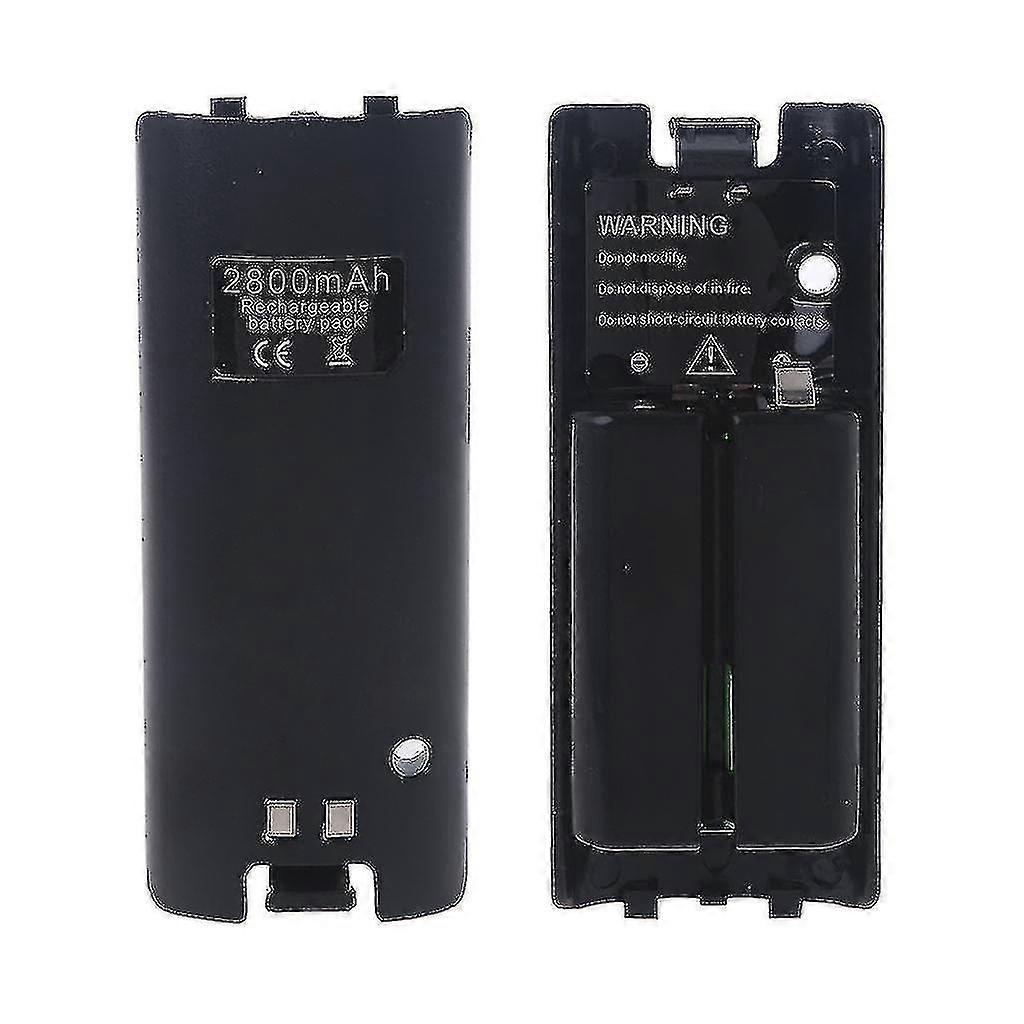 2pcs Black White Rechargeable Battery For Wii Game Console Accessories 2800mah