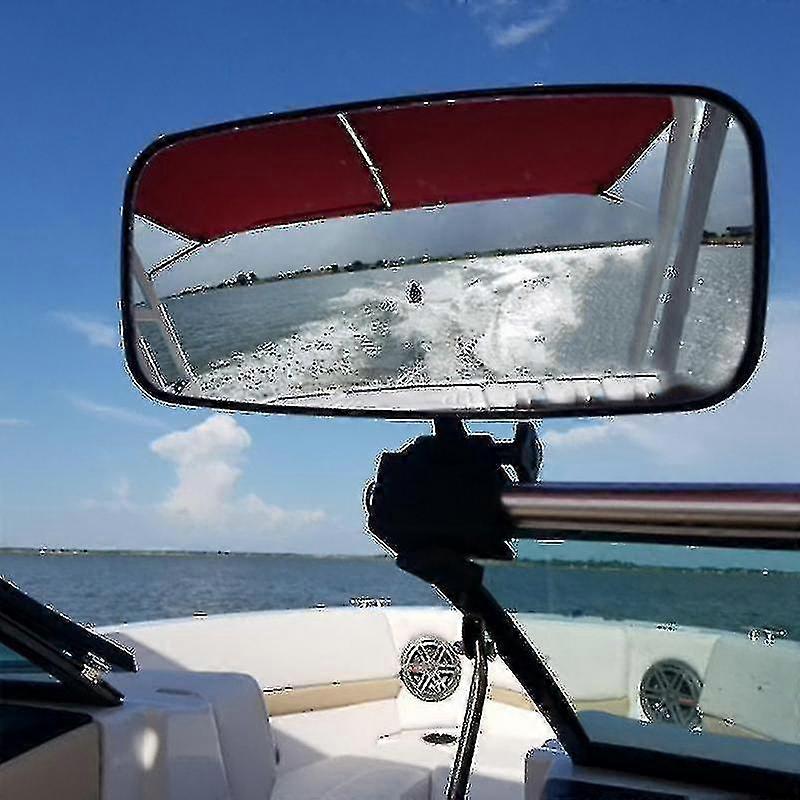 מראה אחורית אוניברסלית ימית, תואמת לסירות סקי סירת פונטון ספורט ימי כלי שיט גלישה מירור-איוואן