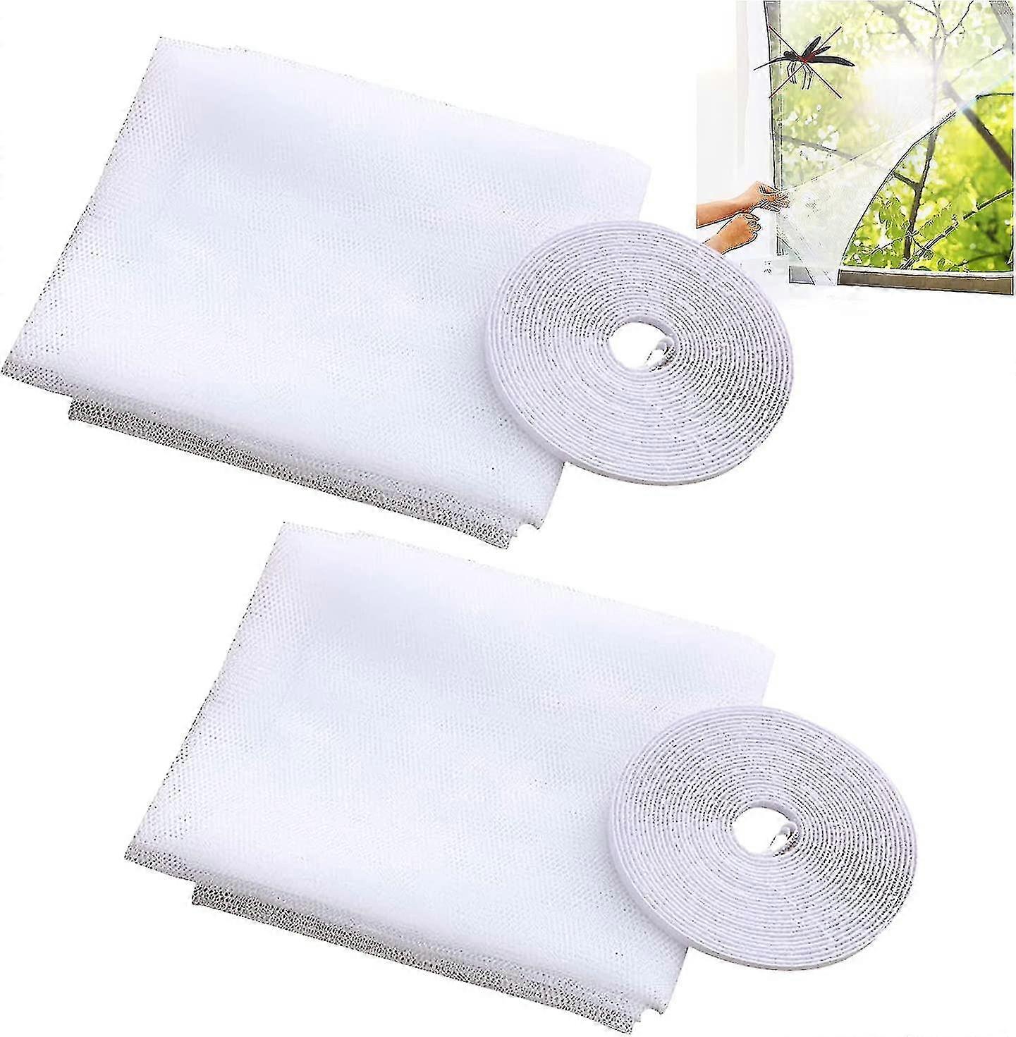 2 Pieces Window Mosquito Net,can Cut Fine Net Insect Screens,can Penetrate Air Protective Net1.5*2m_s