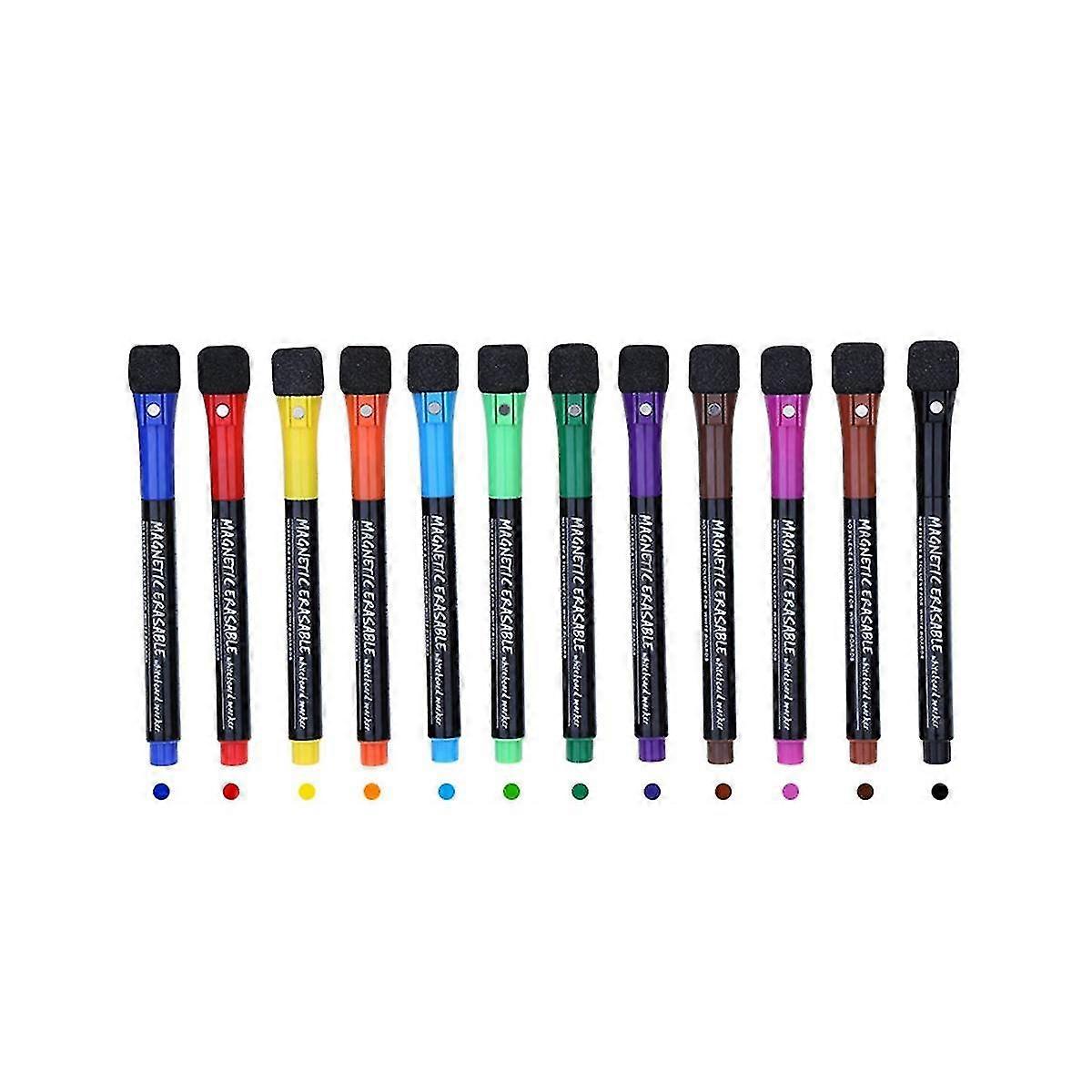 12 S Board Ers Dry Erase Er With Eraser Cap, Dry Erase Ers Point Tip, O