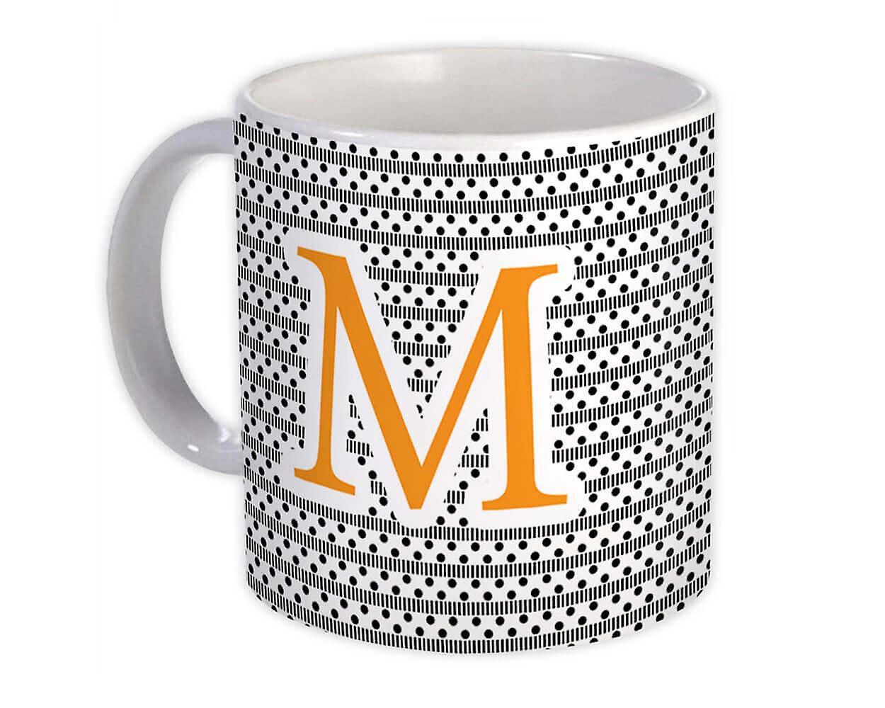 Presentmugg: Monogram Letter M Alphabet