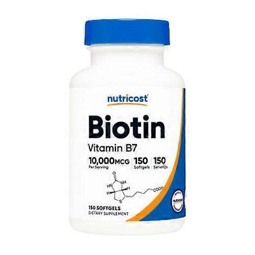Nutricost Biotin Softgels ,10000 Mcg ,150 Count