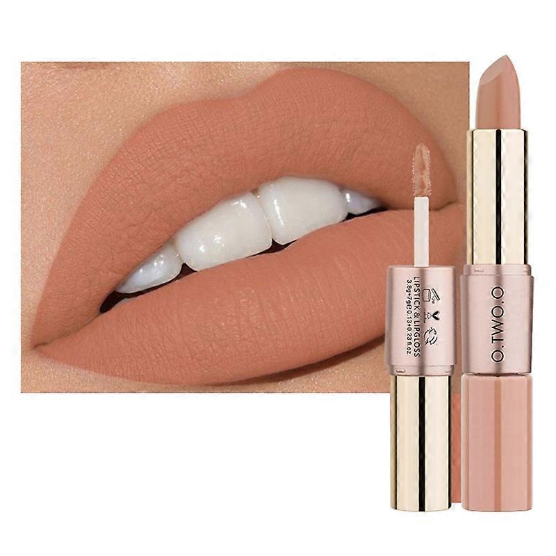 2 in 1 Lip Gloss and Lipstick Velvety Matte Liquid Lipsticks+Smooth Lip Gloss