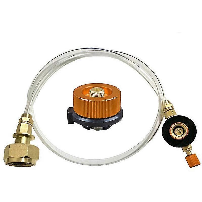 Outdoor Stove Camping Stove Propane Refill Adapter Lpg Burner Flat Cylinder Tank Coupler Bottle Adapter Save Inflatable Valve Set, Model: Multicolor