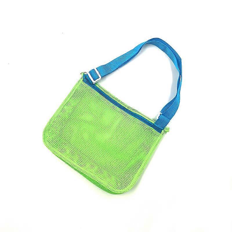 Children's hollow and see-through mesh beach one shoulder diagonal bag 2 pieces