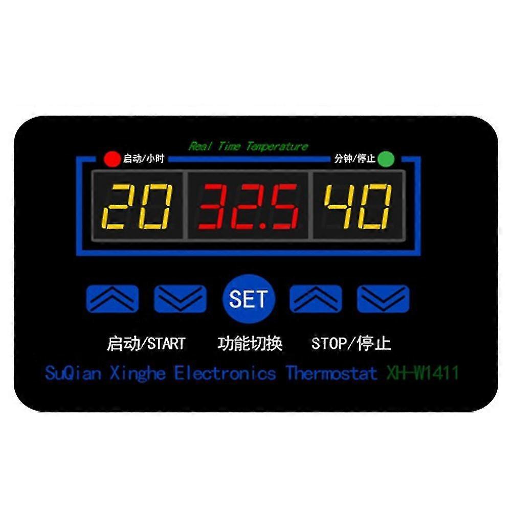 W1411 220v 10a Led Digital Temperature Controller Thermostat Control Switch Sensor For Greenhouses
