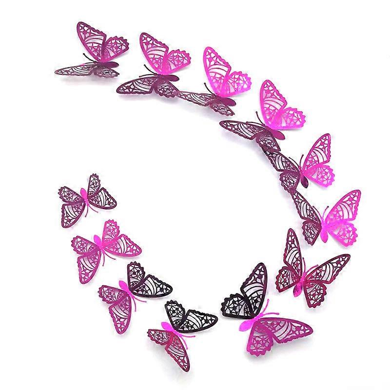 3D Simulation Butterfly Sticker 12Pcs