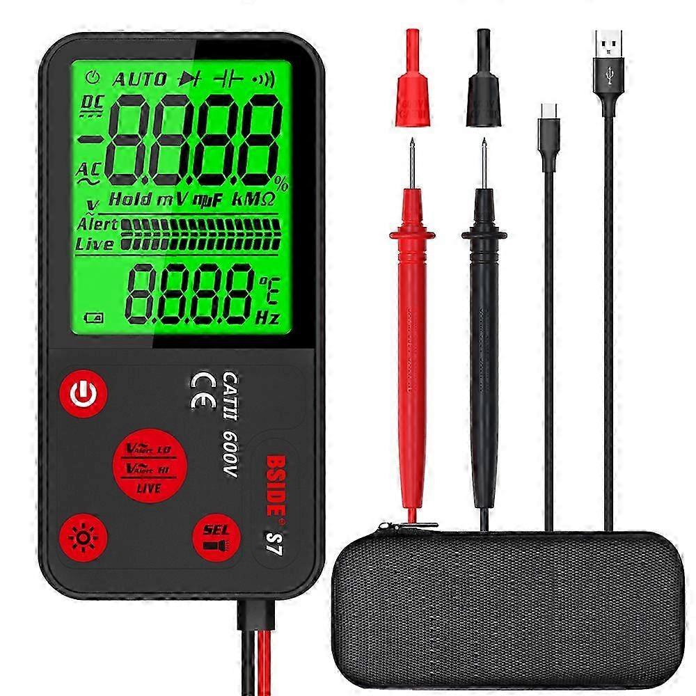 Digital Multimeter Professional Voltage Resistance Frequency Capacitance Measurement Tester Multitester Detector Digital Backlight Display Tester