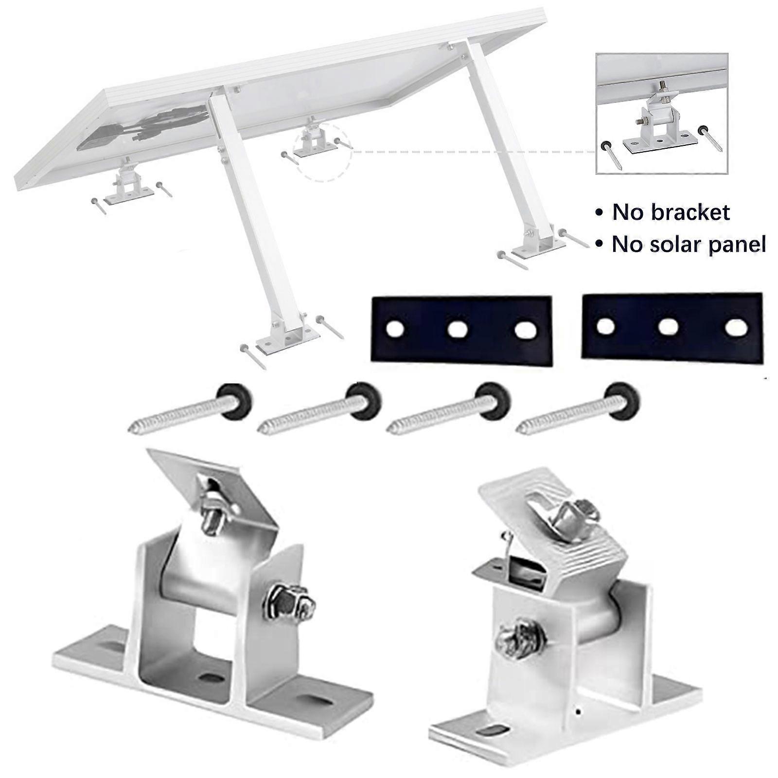 New Solar Panel Bracket, Solar Panel Holder End Clamp Kit, Stand Solar Module 0-60 Individually Adjustable